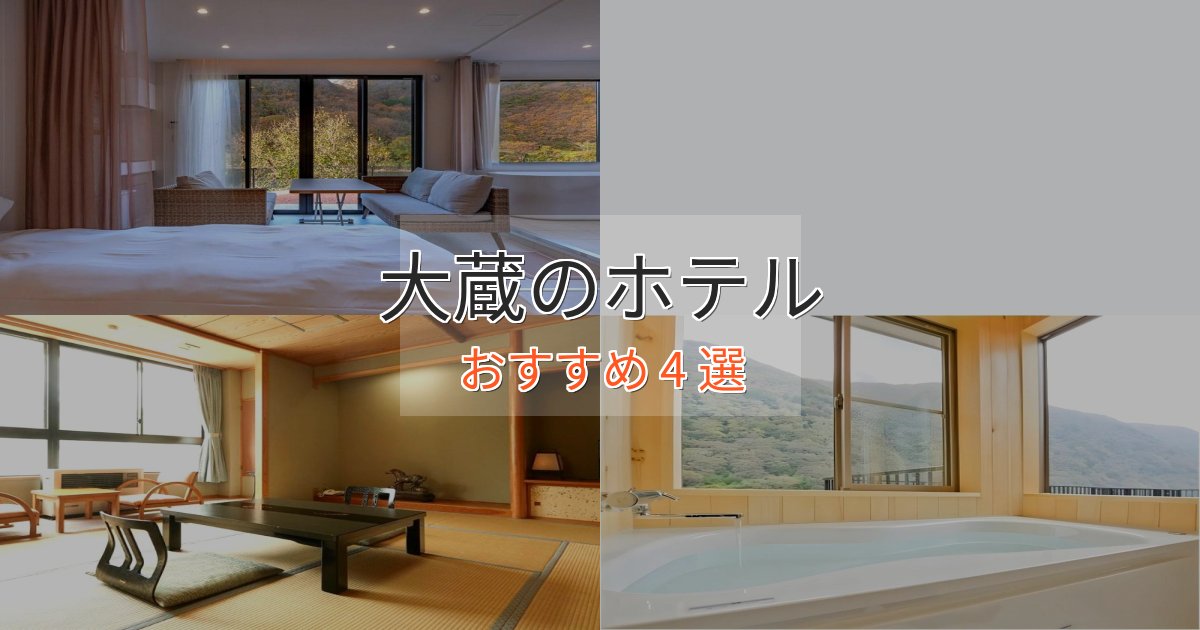 洗練された大蔵のくつろぎホテル4選【心地よい空間】 洗練された大蔵のくつろぎホテル4選【心地よい空間】