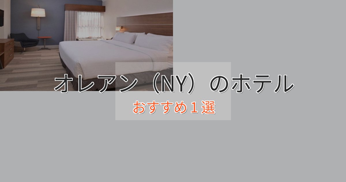 ビジネス利用にもオレアン(NY)のおもてなしホテル1選【サービス重視】 ビジネス利用にもオレアン(NY)のおもてなしホテル1選【サービス重視】