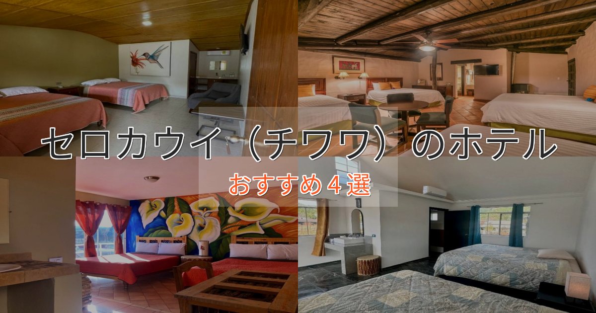 駅近便利セロカウイ(チワワ)のプレミアムホテル4選【実体験レビュー】 駅近便利セロカウイ(チワワ)のプレミアムホテル4選【実体験レビュー】