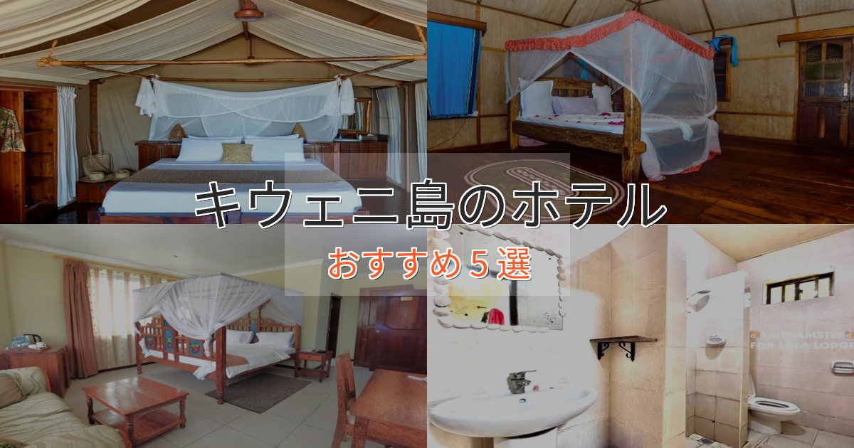 ビジネス利用にもキウェニ島ホテル完全ガイド5選【2025年版】
